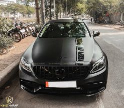 Dán decal đổi màu Mercedes C200 màu đen mờ CM01 Teckwrap