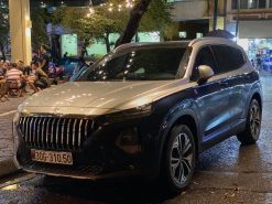 Dán decal đổi màu xe Santafe style maybach