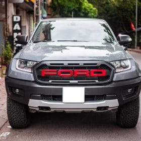 Dán càng trước + lazang xe Ford Ranger Raptor bằng decal chrome màu đỏ 3 lazang xe ranger raptor 6