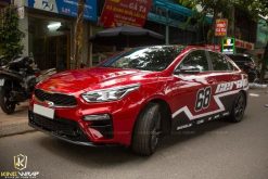 Dán decal tem xe oto Kia Cerato đẹp độc