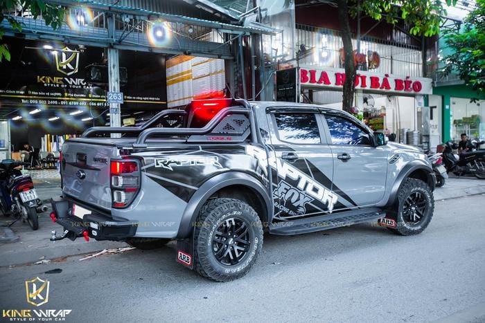 Dán decal tem sườn ô tô tại Hải Phòng uy tín, chất lượng 3 tem suon xe ban tai ford raptor 5 1