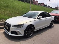 Wrap decal đổi màu ô tô Audi Trắng Ngọc Trai