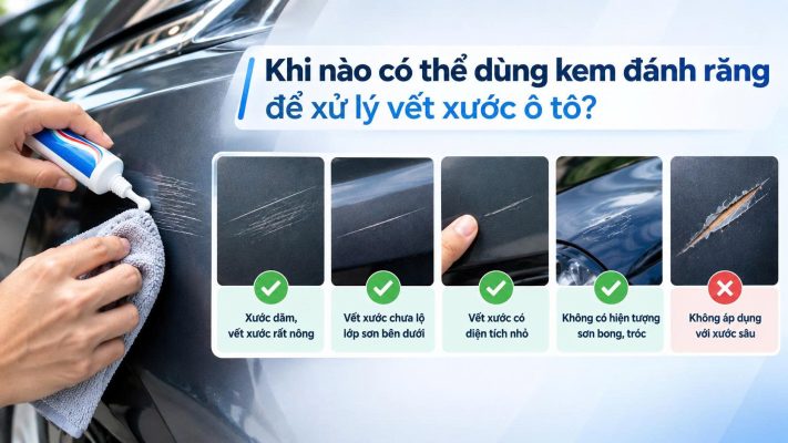 Xóa vết xước xe ô tô bằng kem đánh răng - Có nên không? 