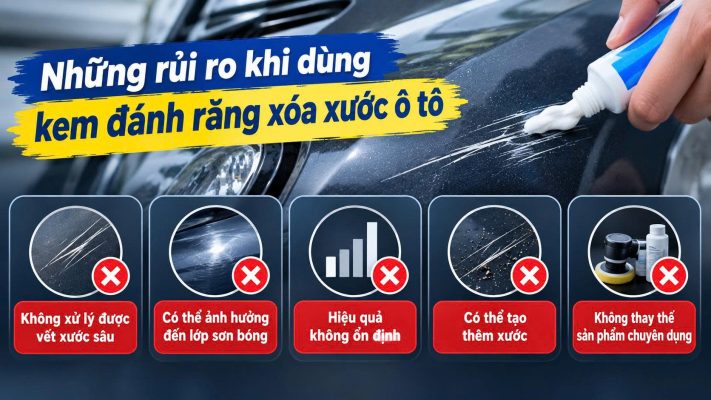 Xóa vết xước xe ô tô bằng kem đánh răng - Có nên không? 