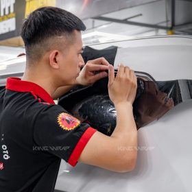 Hyundai santafe dan film cach nhiet 3m