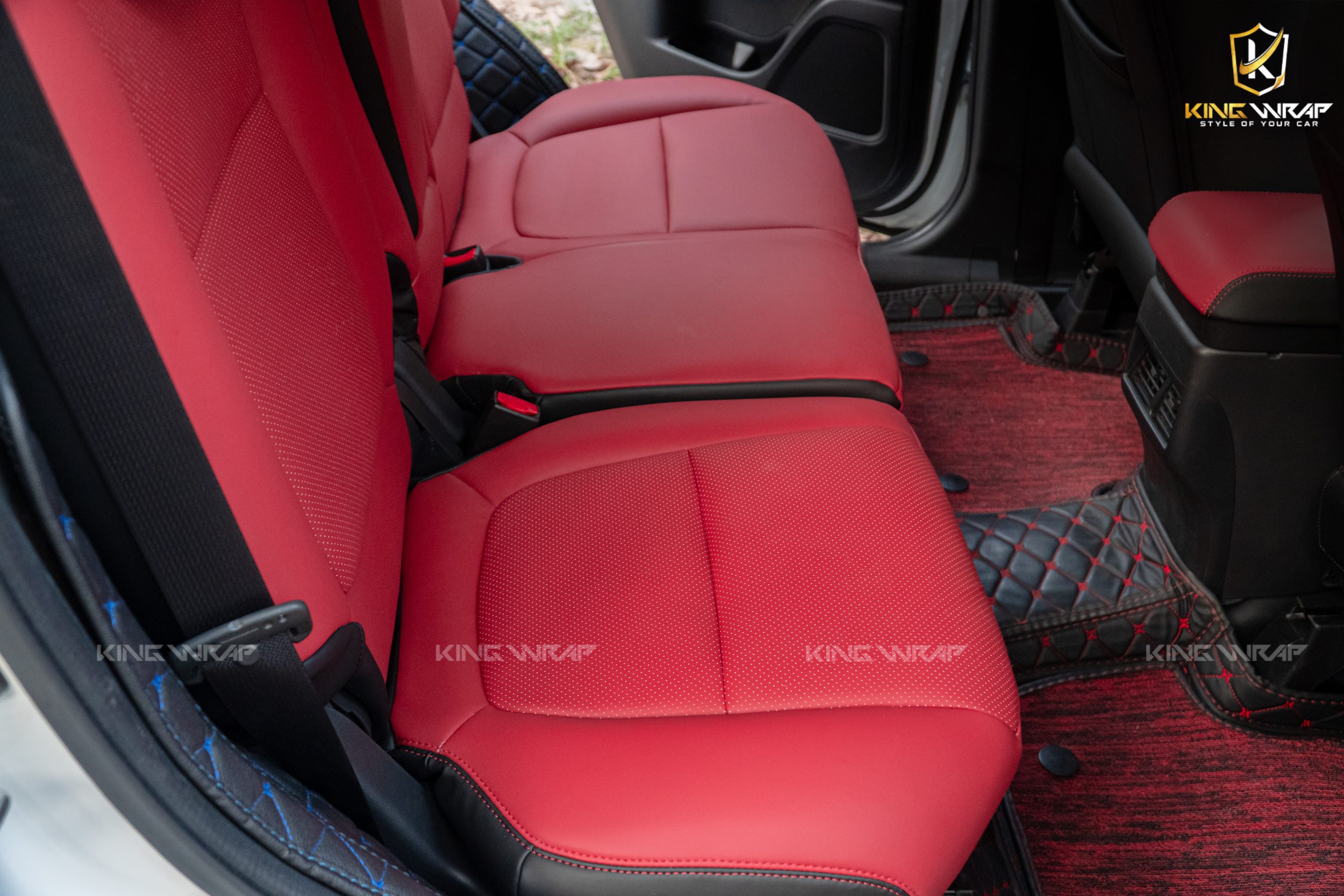 Bọc Ghế Da Outlander Đỏ Đô