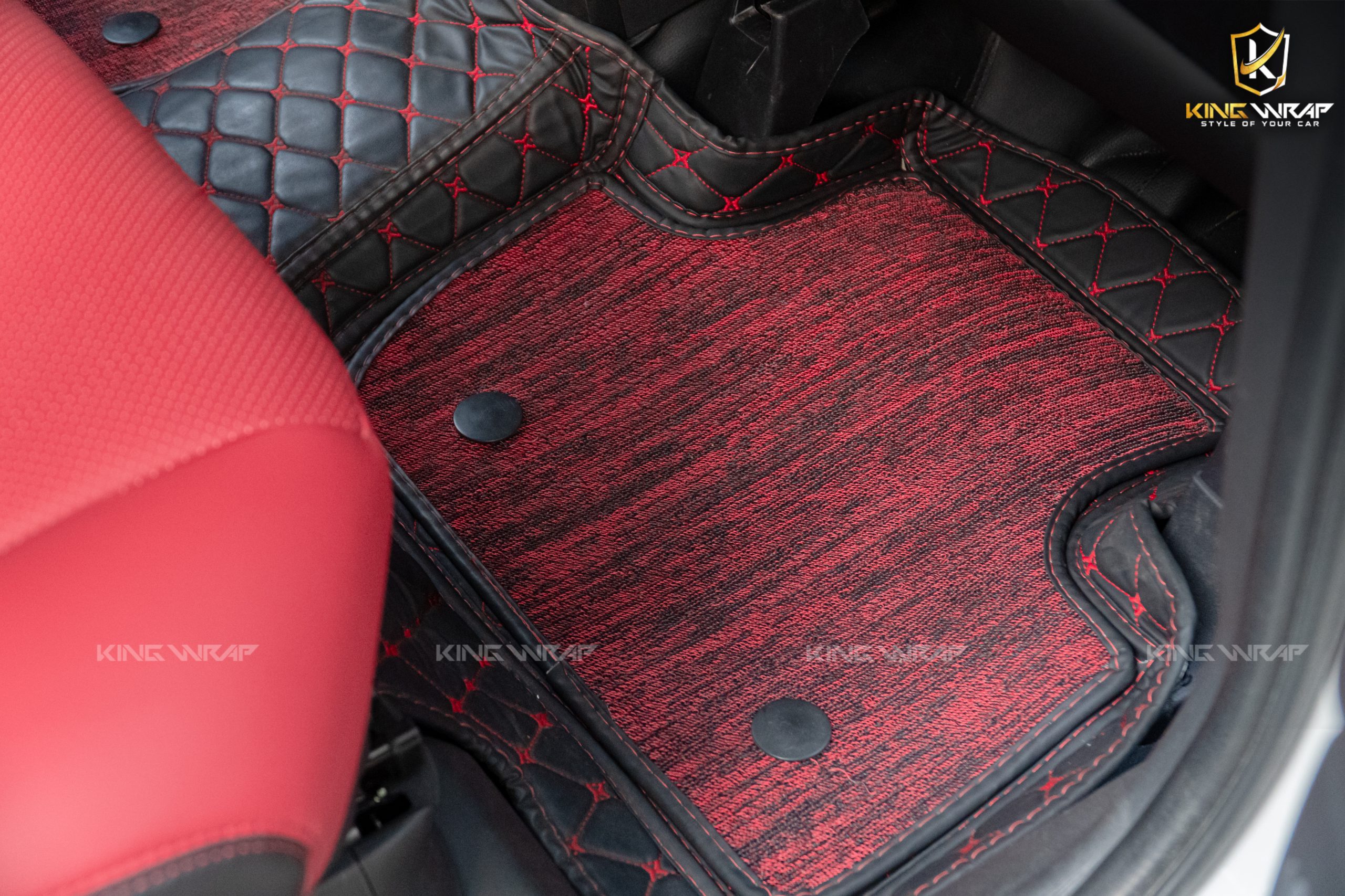 Bọc Ghế Da Outlander Đỏ Đô
