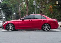 Dán Đổi Màu Đỏ Ruby Mercedes C300 Sang Trọng - Quyền Lực