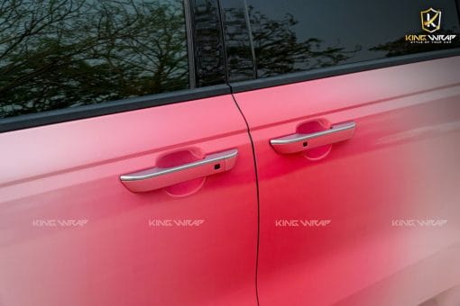 Dán Đổi Màu Hồng Ô Tô Kia Carnival - Phong Cách Fading - Ảnh 7