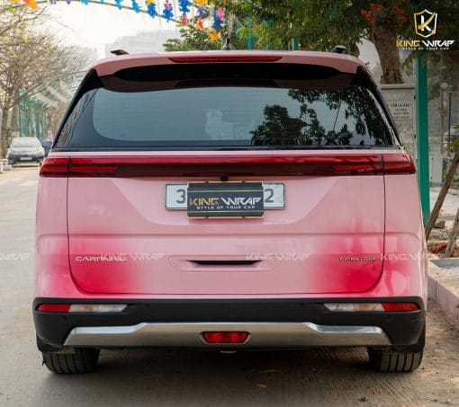 Dán Đổi Màu Hồng Ô Tô Kia Carnival - Phong Cách Fading - Ảnh 4