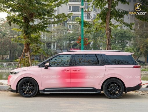 Dán Đổi Màu Hồng Ô Tô Kia Carnival - Phong Cách Fading - Ảnh 3