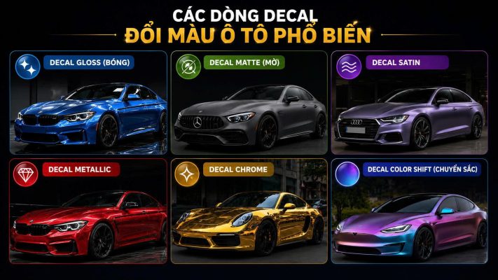 Dán decal đổi màu ô tô: Thay đổi diện mạo, bảo vệ sơn xe