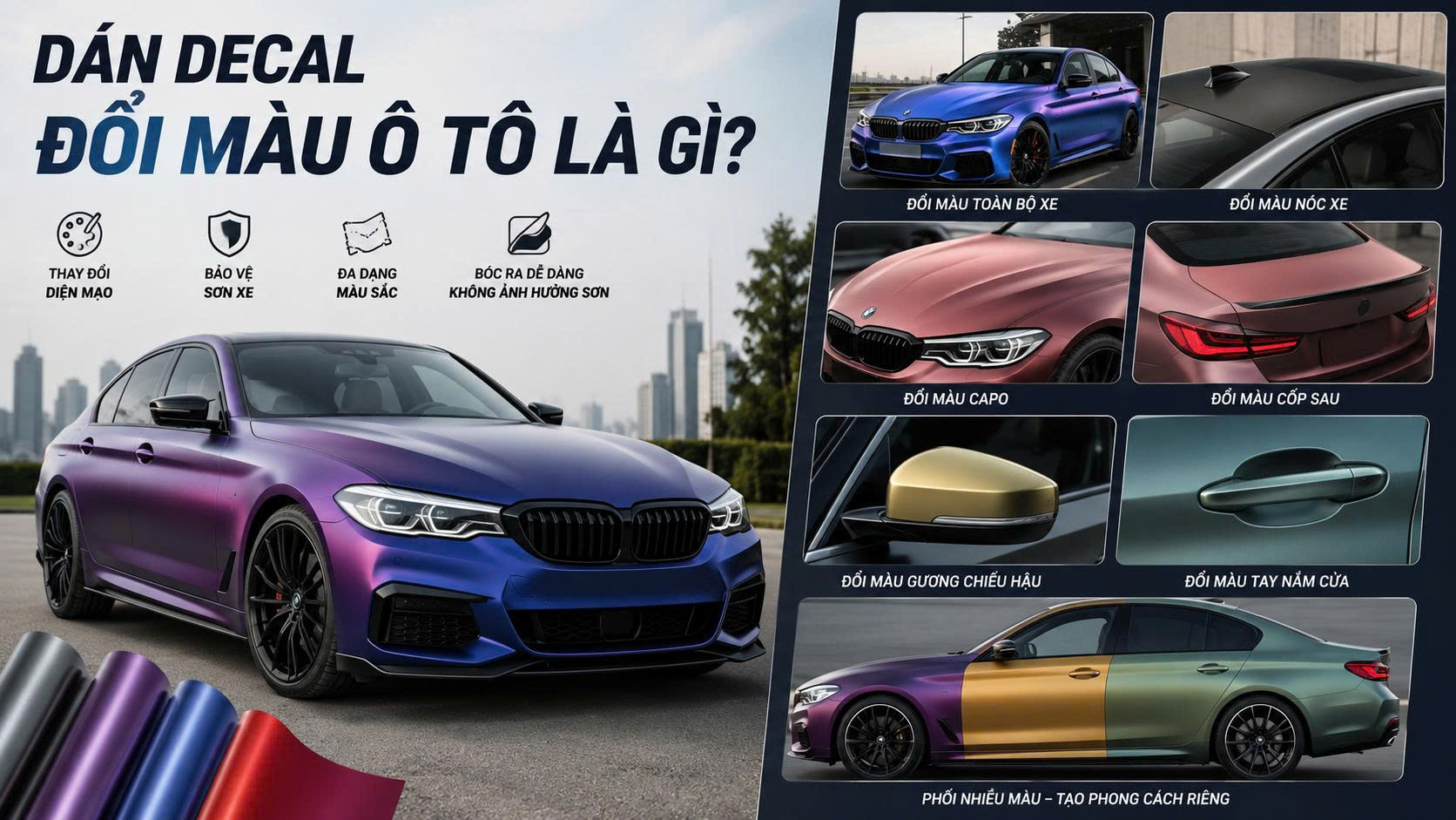 Dịch vụ dán decal đổi màu KingWrap có gì khác biệt? Dịch vụ dán decal đổi màu KingWrap có gì khác biệt?