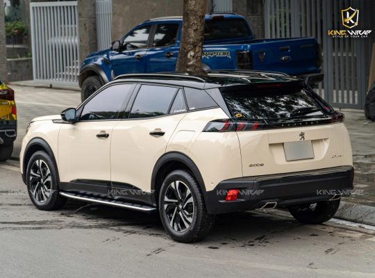 Dán đổi màu trà sữa Peugeot 2008 tinh tế – nhẹ nhàng