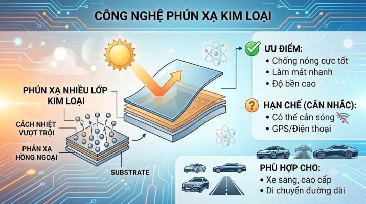 Dán phim cách nhiệt ô tô chính hãng, chống nóng hiệu quả tại KingWrap