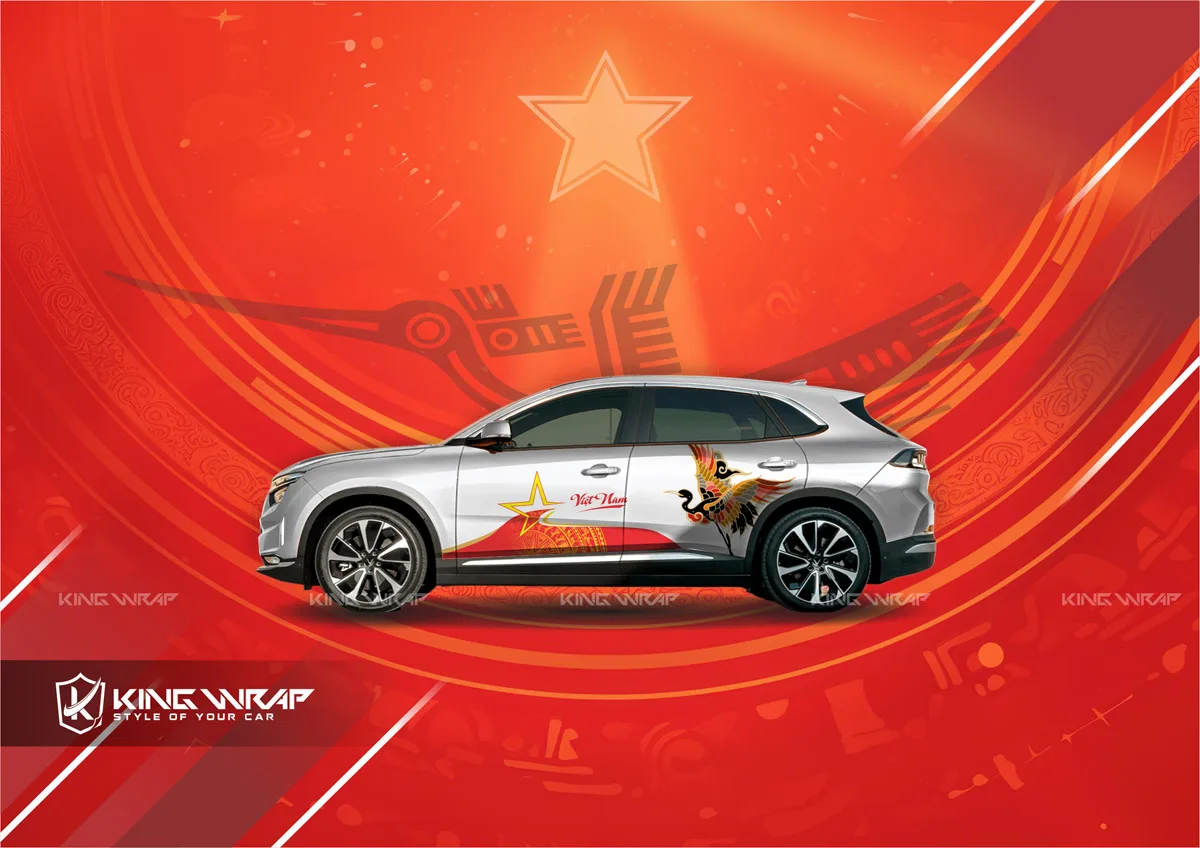 Dán Tem VinFast VF3 Mừng Quốc Khánh 2/9