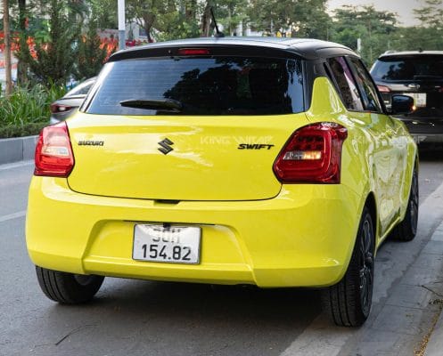 Dán decal đổi màu vàng chanh xe Swift