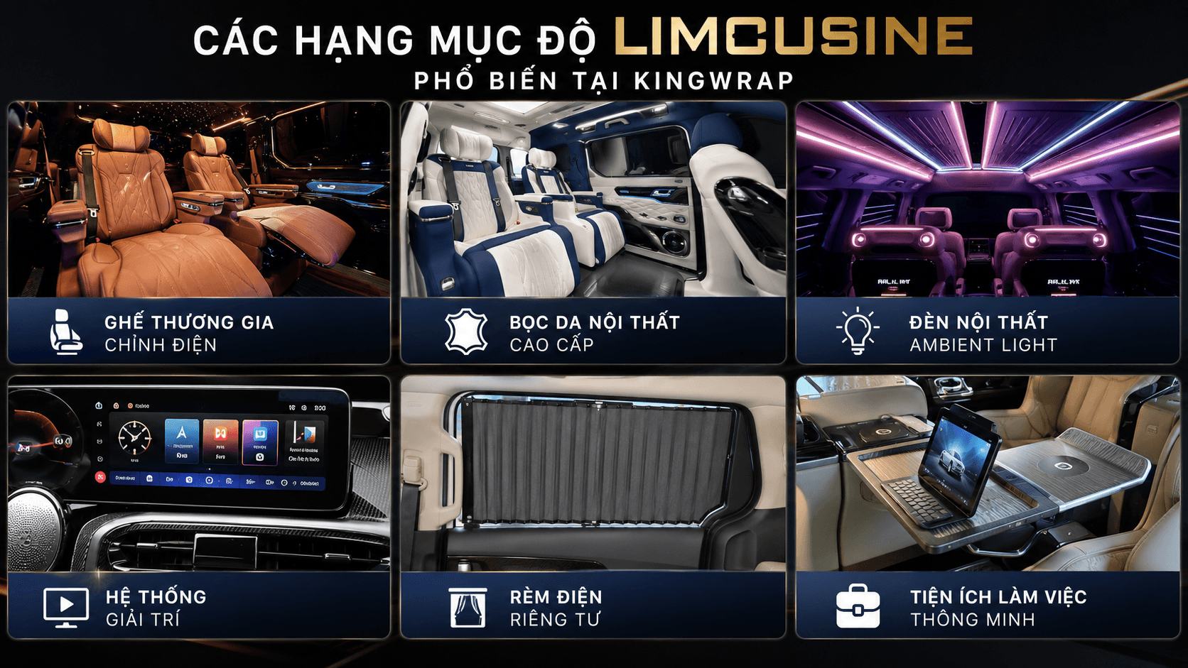 Độ Limousine cho xe tại Hà Nội uy tín: KingWrap biến xe thành khoang hạng thương gia