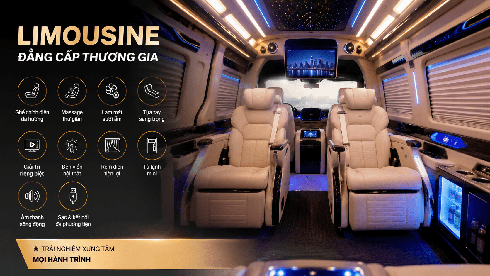 Độ Limousine cho xe tại Hà Nội uy tín: KingWrap biến xe thành khoang hạng thương gia