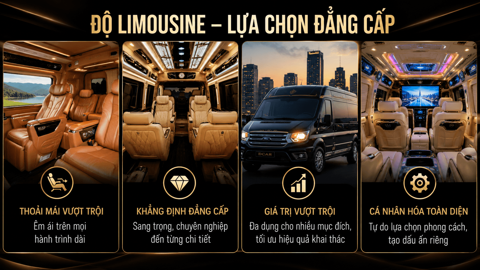 Độ Limousine cho xe tại Hà Nội uy tín: KingWrap biến xe thành khoang hạng thương gia