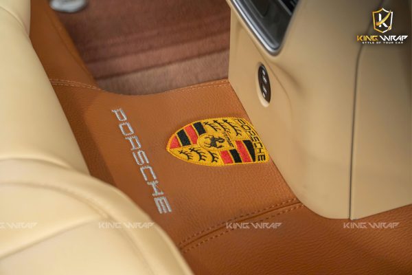 Lắp thảm sàn Nappa cho Porsche tại KingWrap