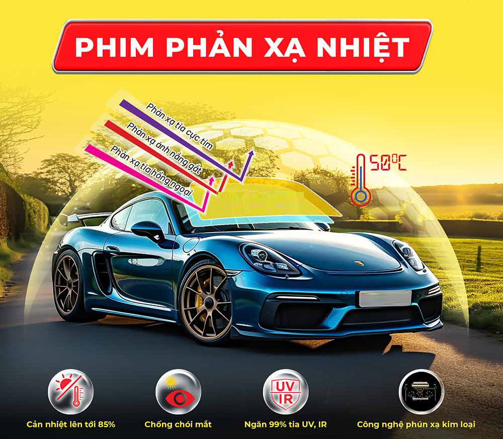 Dán phim cách nhiệt ô tô ở Hà Nội uy tín - giá cả hợp lý