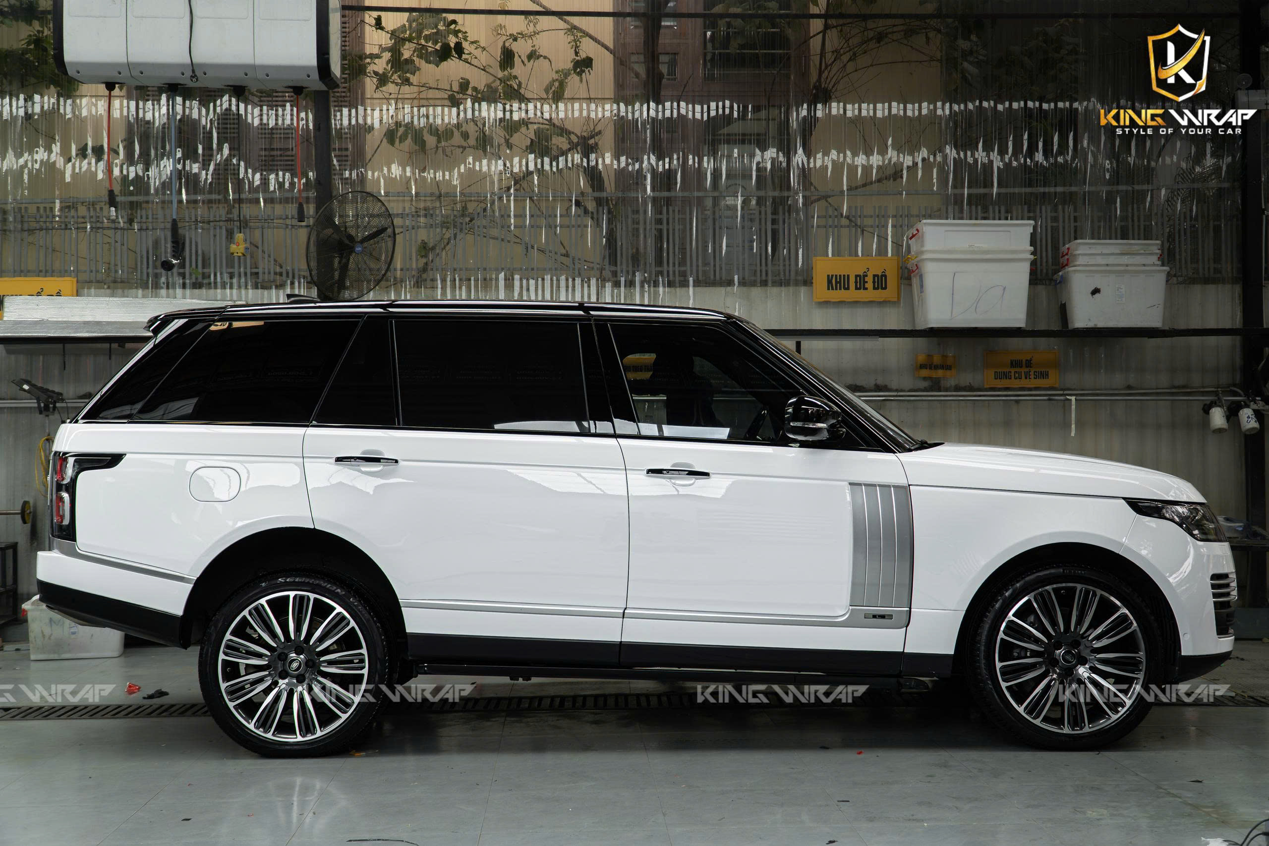 Dán đổi màu trắng Teckwrap CG02HD - Range Rover