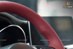Bọc da ghế và vô lăng da Nappa Mercedes GLC300 