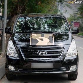 Dán tem xe Hyundai Starex họa tiết camouflage tại KingWrap