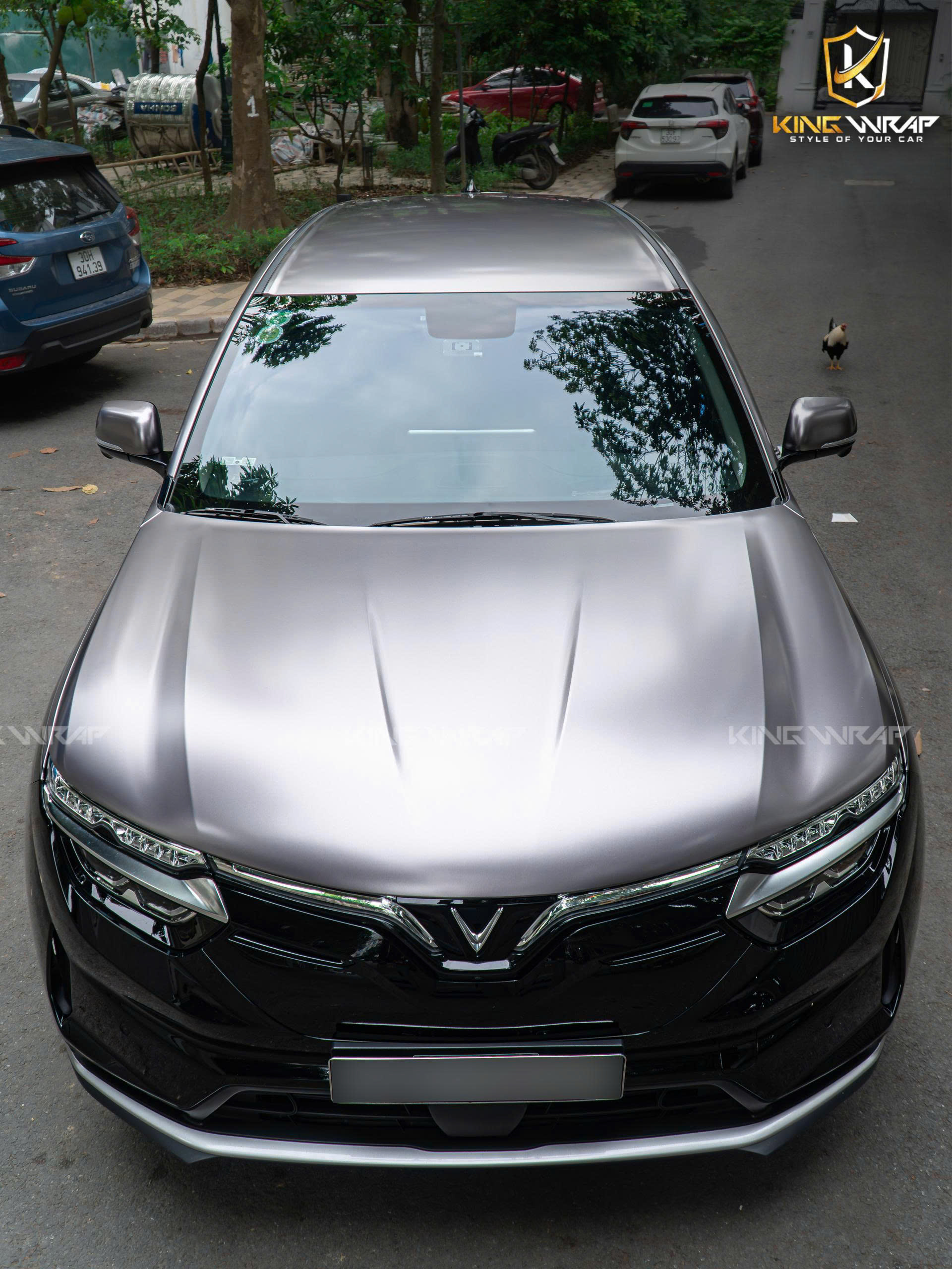 VinFast VF8 dán phong cách Hỏa Long decal Teckwrap ECH02-4