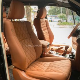 Bọc da Nappa đổi màu full nội thất cho Land Cruiser Prado 2022 10 Bọc da Nappa đổi màu cho Land Cruiser Prado 2022