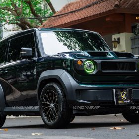 Nâng cấp toàn diện xe Vinfast VF3: Dán đổi màu PET 133, độ đèn, capo tại KingWrap