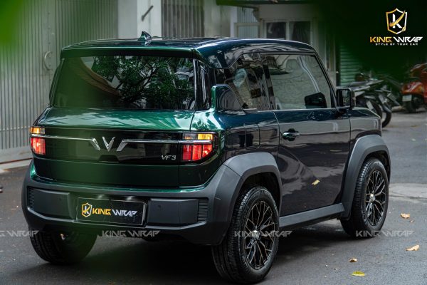 Nâng cấp toàn diện xe Vinfast VF3: Dán đổi màu PET 133, độ đèn, capo tại KingWrap