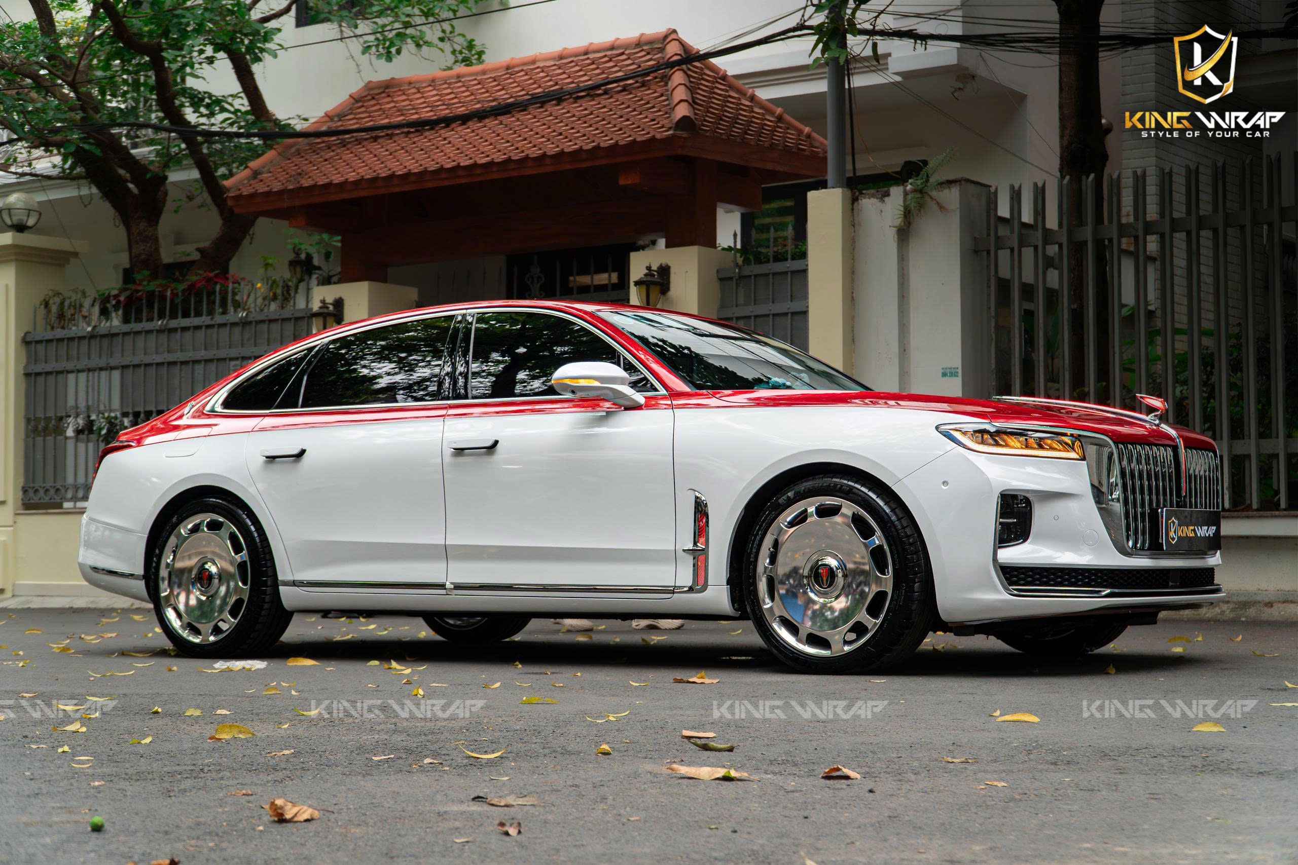 Dán đổi màu Hongqi H9 phong cách Maybach