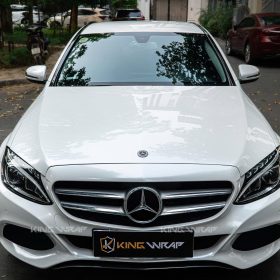 Dán đổi màu trắng decal xuất Nhật PET 1010 cho Mercedes C250 