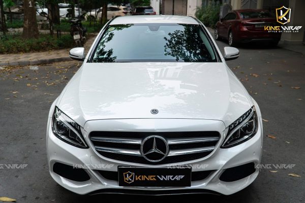 Dán đổi màu trắng decal xuất Nhật PET 1010 cho Mercedes C250 
