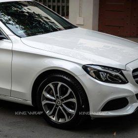 Dán đổi màu trắng decal xuất Nhật PET 1010 cho Mercedes C250 