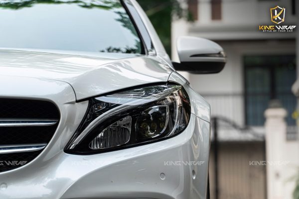 Dán đổi màu trắng decal xuất Nhật PET 1010 cho Mercedes C250 