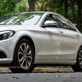 Dán đổi màu trắng decal xuất Nhật PET 1010 cho Mercedes C250 