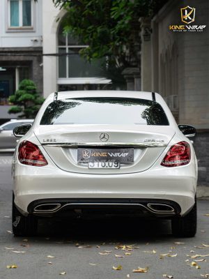 Dán đổi màu trắng decal xuất Nhật PET 1010 cho Mercedes C250 