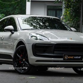 Dán đổi màu xám xi măng cho Porsche Macan S