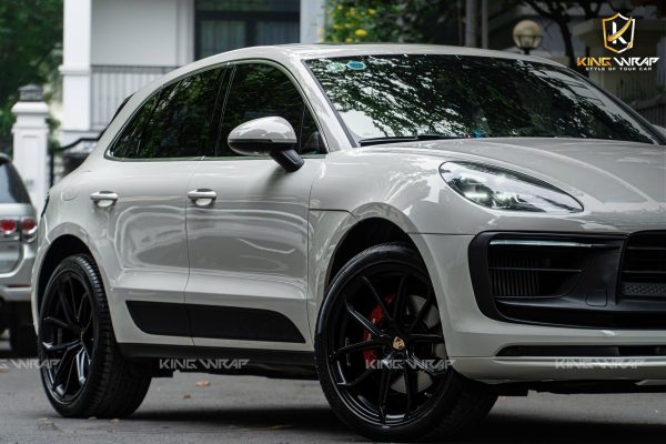 Dán đổi màu xám xi măng cho Porsche Macan S