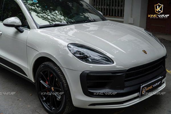 Dán đổi màu xám xi măng cho Porsche Macan S