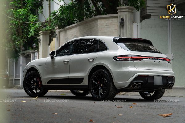 Dán đổi màu xám xi măng cho Porsche Macan S