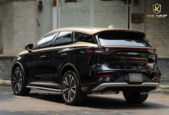 Dán decal phong cách Maybach vàng sâm panh cho BYD Sealion 8