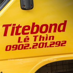 Dán tem QCDN trên xe tải tại KingWrap