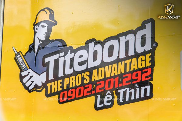 Dán tem QCDN trên xe tải tại KingWrap