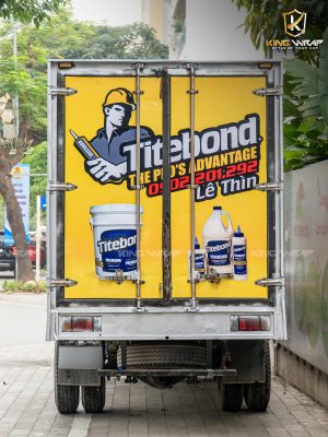 Dán tem QCDN trên xe tải tại KingWrap