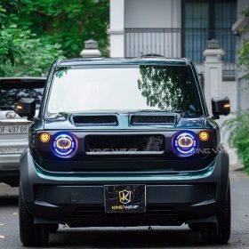 Nâng cấp toàn diện xe Vinfast VF3: Dán đổi màu PET 133, độ đèn, capo tại KingWrap