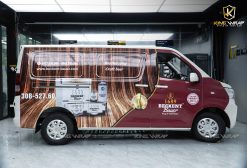Xe tải Van SRM dán tem quảng cáo doanh nghiệp tại KingWrap